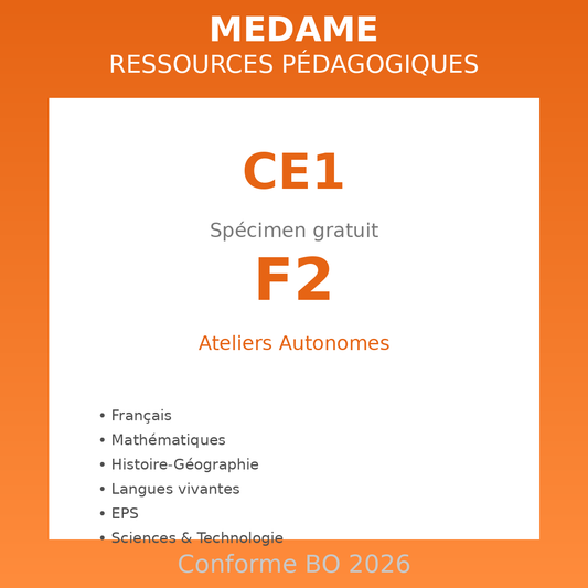 CE1 - Spécimen F2