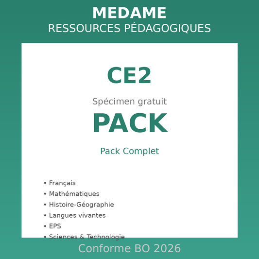 CE2 - Spécimen PACK