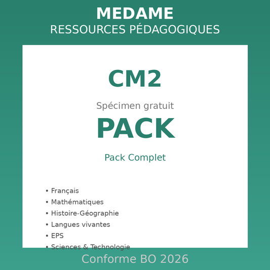 CM2 - Spécimen PACK