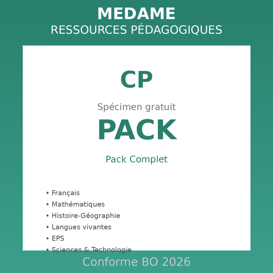 CP - Spécimen PACK