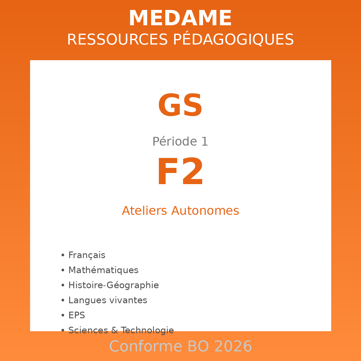 GS - F2 - Période 1