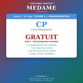 Cours Préparatoire — Spécimen gratuit — Fichier 1 — Programmation et Ressources