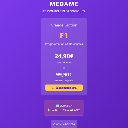 Grande Section - F1 - Période 5